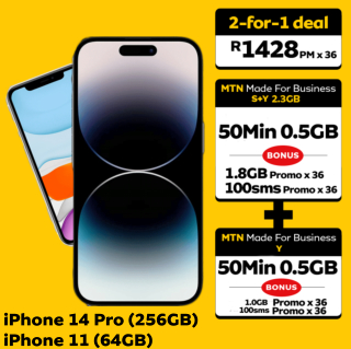 iPhone 14 Pro (256GB) iPhone 11 (64GB)