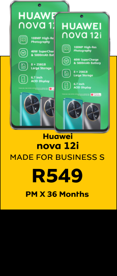 Huawei nova 12i MADE FOR BUSINESS S R549 PM X 36 Months