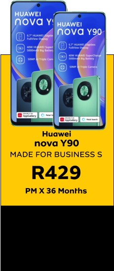 Huawei nova Y90 MADE FOR BUSINESS S R429 PM X 36 Months