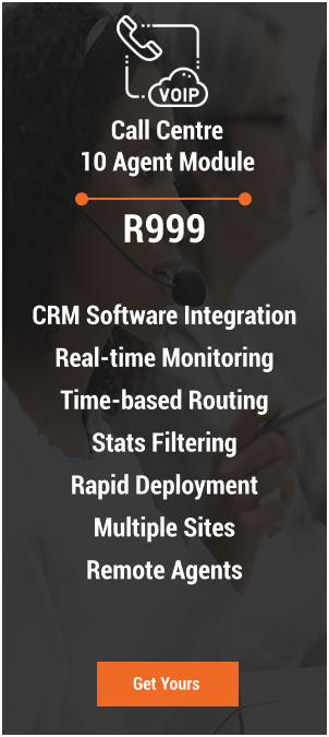 Get Yours Call Centre  10 Agent Module R999  CRM Software Integration Real-time Monitoring Time-based Routing Stats Filtering Rapid Deployment Multiple Sites Remote Agents