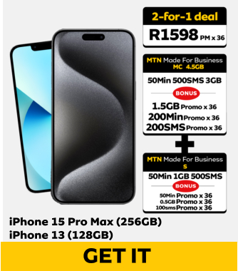 get it iPhone 15 Pro Max (256GB) iPhone 13 (128GB)
