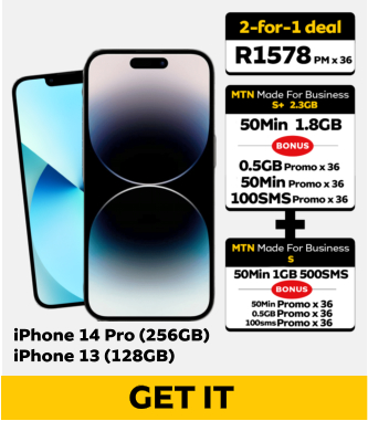 get it iPhone 14 Pro (256GB) iPhone 13 (128GB)