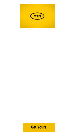 Get Yours MTN Broadband LTE 110GB (Month-to-Month) R579 P/M Anytime Data: 110GB Work Express (08:00 - 17:00): 110GB Total Data: 220GB •	Unthrottled & Unshapped •	Fast and reliable access speeds •	No physical line installation •	One free Static IP on request •	Router Not Included