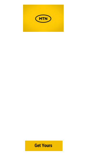 Get Yours MTN Broadband LTE 30GB (Month-to-Month) R199 P/M Anytime Data: 30GB Work Express (08:00 - 17:00): 30GB Total Data: 60GB •	Unthrottled & Unshapped •	Fast and reliable access speeds •	No physical line installation •	One free Static IP on request •	Router Not Included